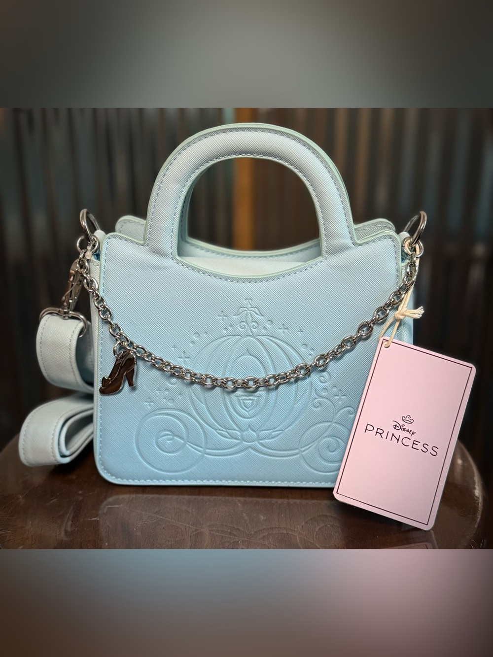 Cinderella 75th Anniversary Carriage Crossbody Bag NEW